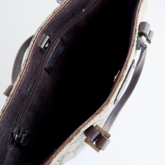 Authentic Preowned Gucci Brown GG Canvas Top Handle Handbag - Picture 11 of 12